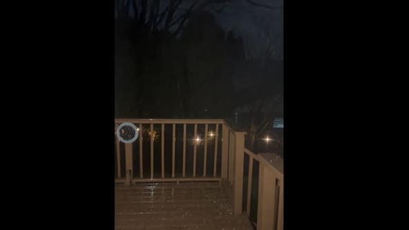 Video of hail in Lombard