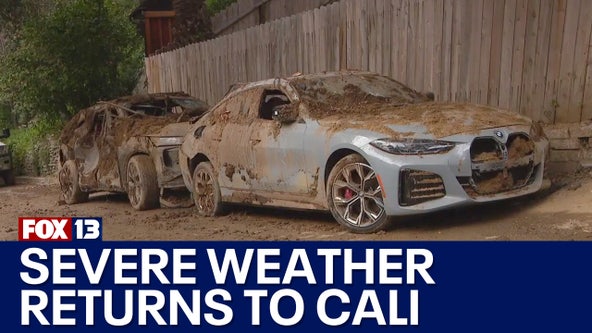 California pummeled with severe weather once again