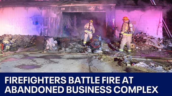 AFD battles fire at abandoned complex