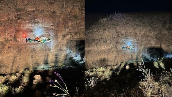 Car plunges 300 feet off cliff in Pinal County, FD says