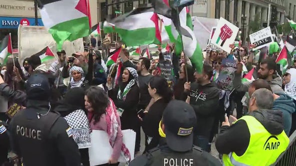 Protests flare at Chicago commemoration of Israel's founding