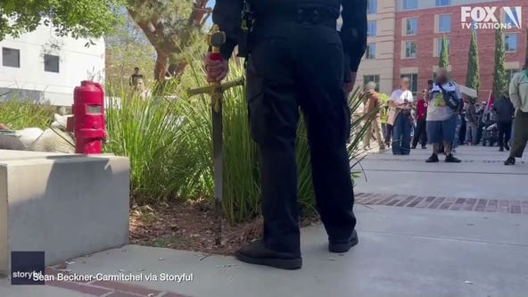 Sword found during protests at UCLA