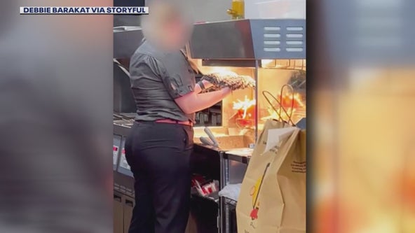 Across America: Fast food worker caught on camera doing this