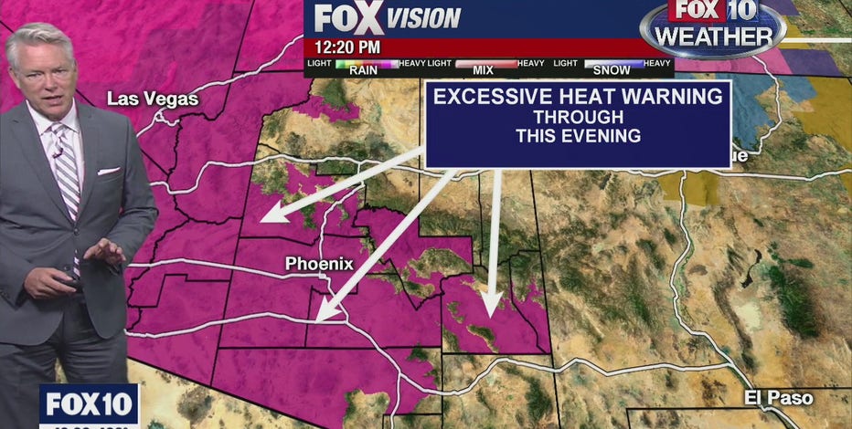 Excessive Heat Warning in effect for 11 Arizona counties