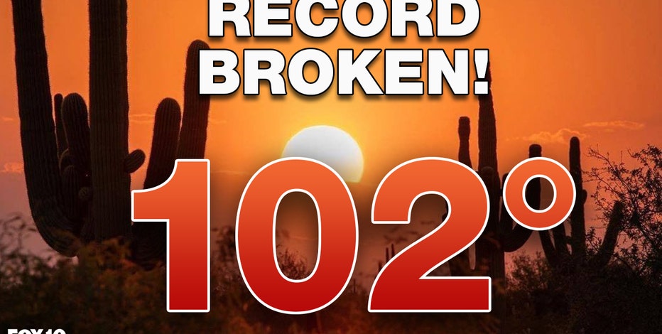 NWS: Phoenix hits 102°F, sets new record for number of days with triple-digit temperatures