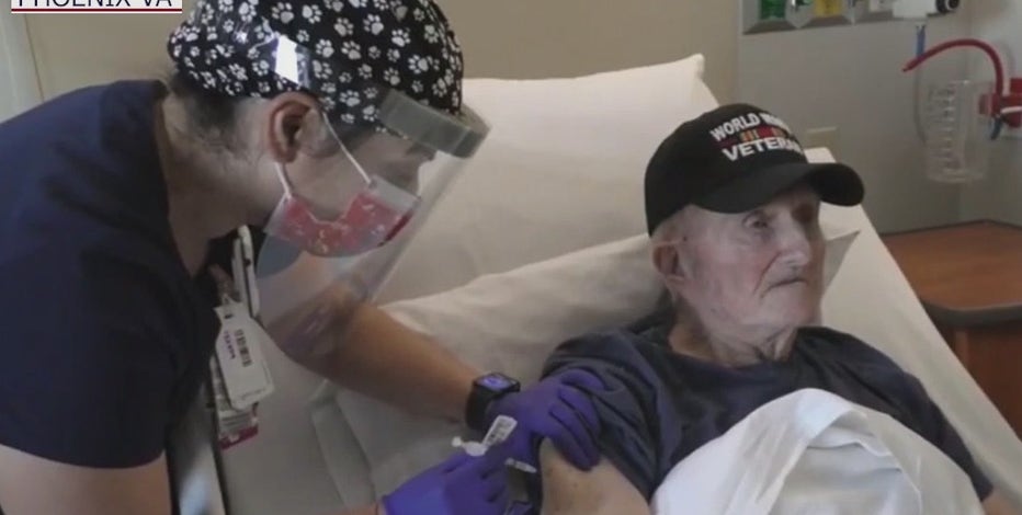 World War II veteran among the first to get COVID-19 vaccine at Phoenix VA
