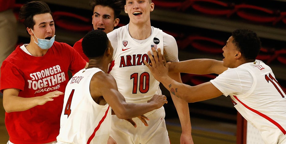 Tubelis’ tip lifts Arizona to 84-82 win over ASU