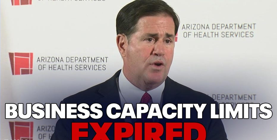 Gov. Ducey ends COVID-19 occupancy limits for Arizona businesses