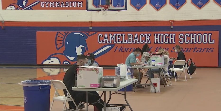 Camelback High School turned into COVID-19 vaccination site
