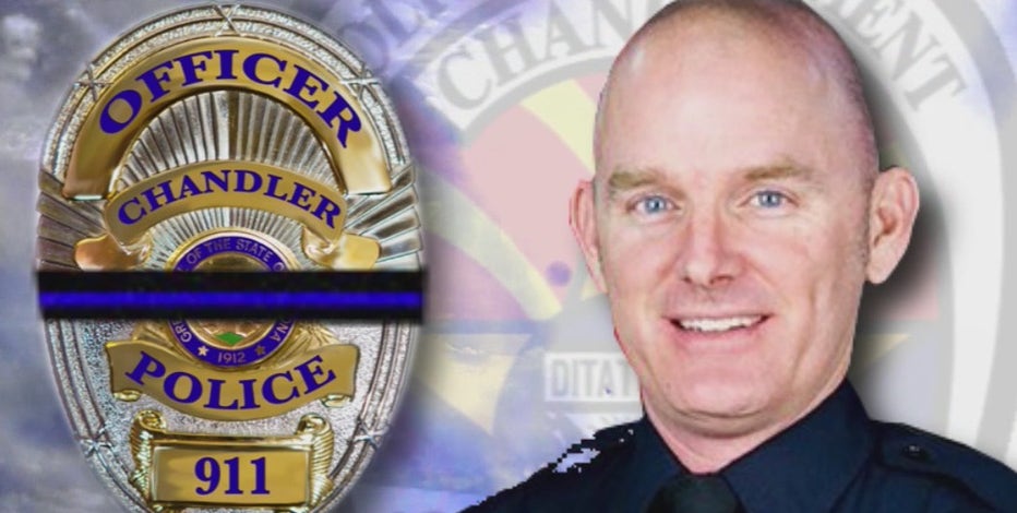 Remembering Christopher Farrar: Vigil held for Chandler police officer hit and killed by suspect