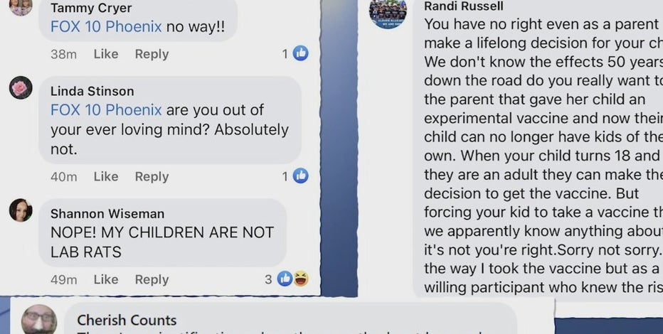 Parents react to FDA's approval of Pfizer vaccine for kids ages 12 to 15