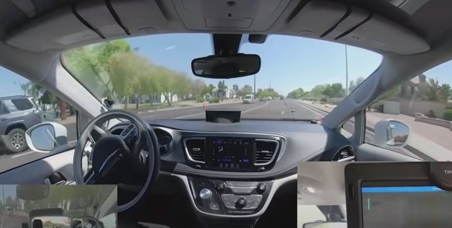 Driverless Waymo taxi gets stuck in Chandler traffic, runs from support crew