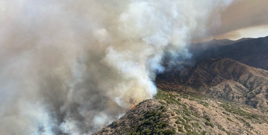 Tussock Fire burning near Prescott National Forest grows to 5,500 acres