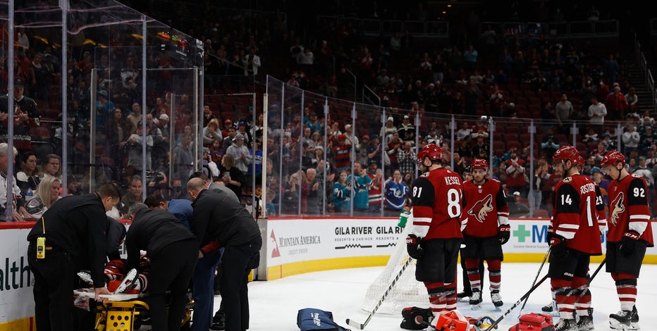 Coyotes' Clayton Keller out for season after scary crash into boards: 'I will be back better than ever'