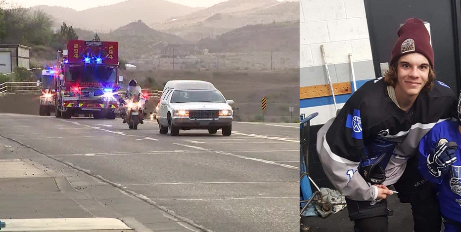 Salt River firefighter killed, another critically hurt in SR 87 crash in Mesa – procession held