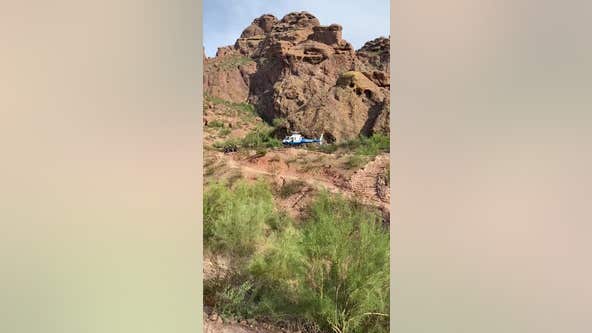 Camelback Mountain hiker falls 10 feet while headed down the trail, fire department says