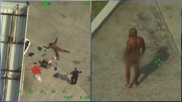 Naked Florida man with machete accused of trying to steal another man's clothes