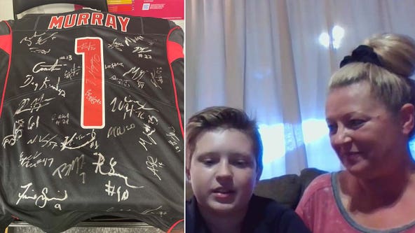 Kyler Murray replaces young fan's lost autographed jersey with one signed by entire team
