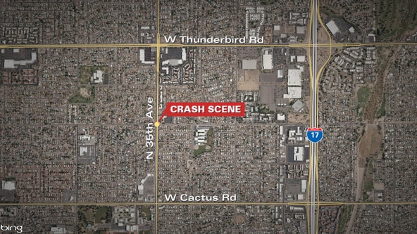 2 dead following crash involving motorcycle in north Phoenix, police say
