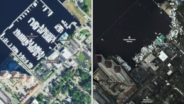NOAA maps show street-by-street views of Hurricane Ian's destruction