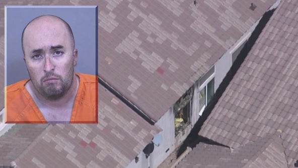 Man accused of attacking father, setting Phoenix home on fire after being told to move out
