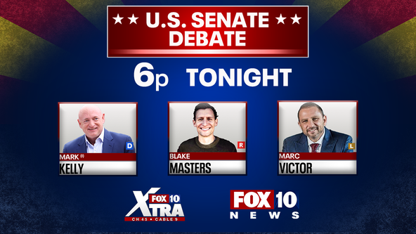 2022 Election: Kelly, Masters, Victor square off in Arizona Senate debate