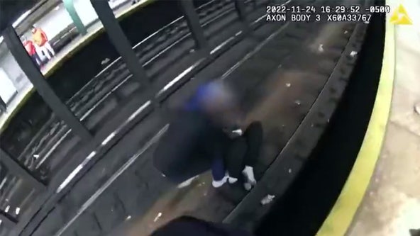 NYPD officers, good Samaritan save man who fell onto subway tracks from oncoming train