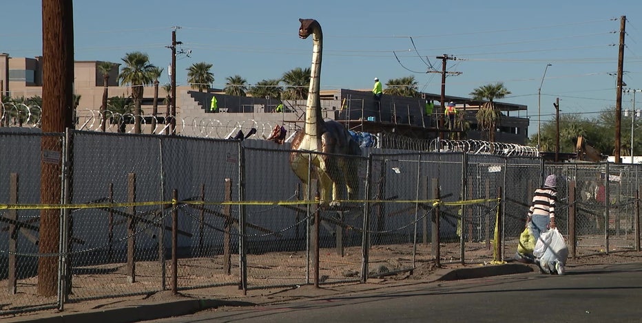 Man behind unauthorized dinosaur sculptures near 'The Zone' uncovered