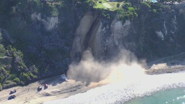 Video captures landslide in Palos Verdes Estates