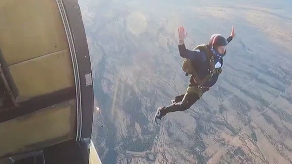 7 jumps, 7 continents, 7 days: Veterans train in Arizona for world record skydiving attempt