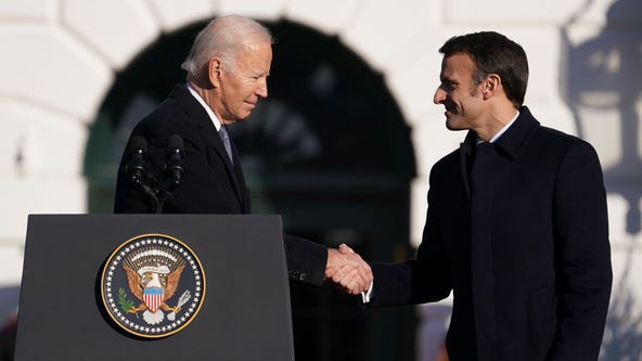 Biden hosts French President Macron amid friction over US climate law