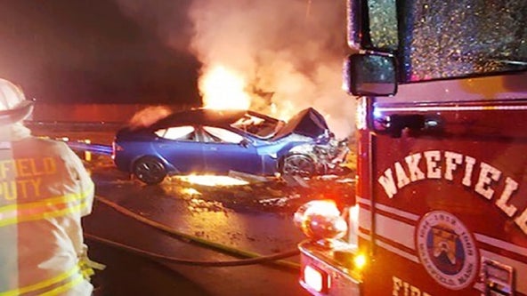 Firefighters warn a Tesla fire is 'one of our worst nightmares'