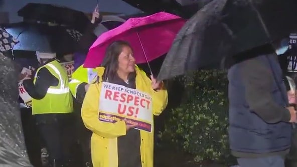All LAUSD schools closed as thousands of employees begin strike