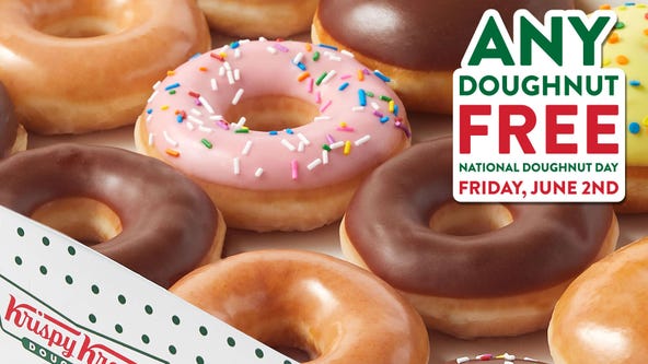 National Doughnut Day: Krispy Kreme offering free treat to celebrate
