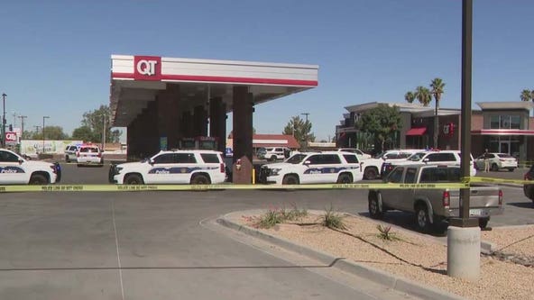 Man shot by security guard at north Phoenix gas station