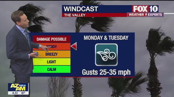 Arizona weather forecast: A hot start to the week before a "cool" down