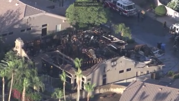 North Phoenix home destroyed after 2 fires start within hours of each other