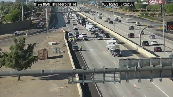Pedestrian killed in hit-and-run crash on I-17 in Phoenix