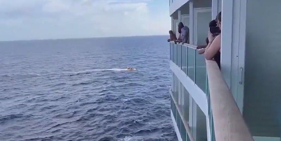 ‘They found her!’: Witness describes rescue of woman who fell overboard on Royal Caribbean ship