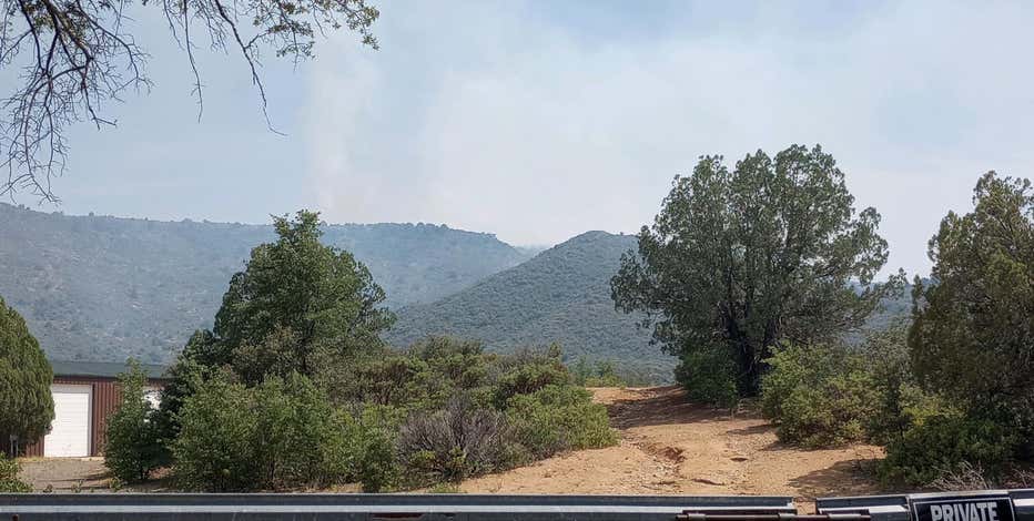 Racetrack Fire burns near town of Cherry in northern Arizona