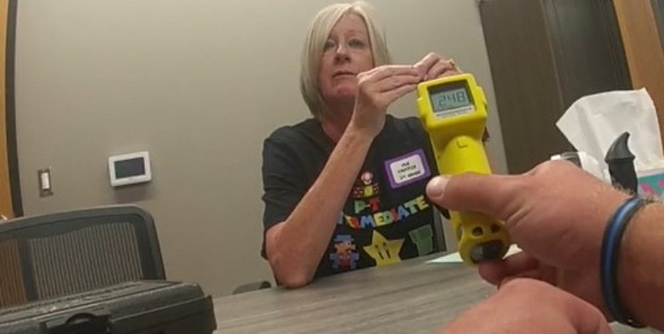Police video shows 3rd grade teacher being arrested after allegedly being drunk