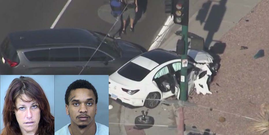 Glendale Police led into Phoenix after driver allegedly hits unmarked patrol car and flees