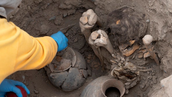 Workers uncover 8 mummies and pre-Inca objects while expanding gas network in Peru