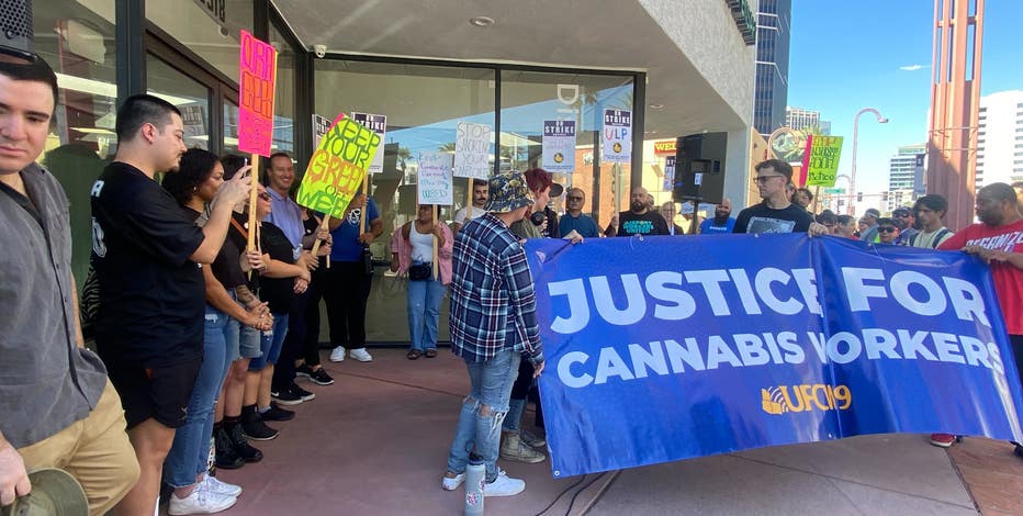 In Arizona first, marijuana dispensary workers go on strike