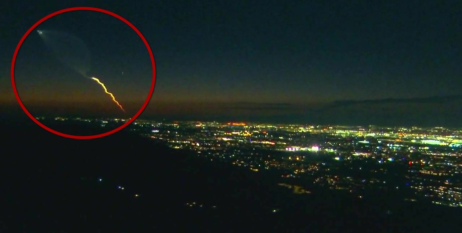 Did you see it? Rocket launch produced streak of light, contrail that was seen in parts of AZ, CA