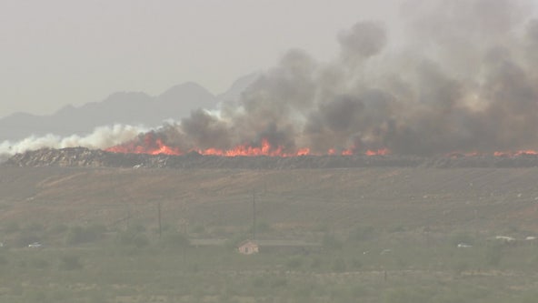 Phoenix area residents dealing with smell from landfill fire smoke