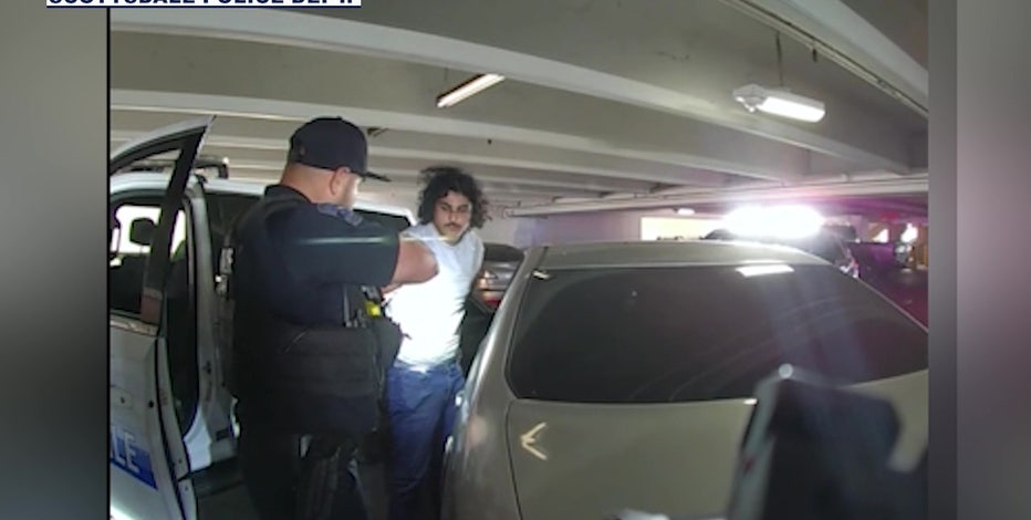 Bodycam video shows arrest of stabbing and murder suspect in Scottsdale
