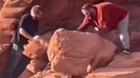 Men destroyed Lake Mead rock formations: NPS