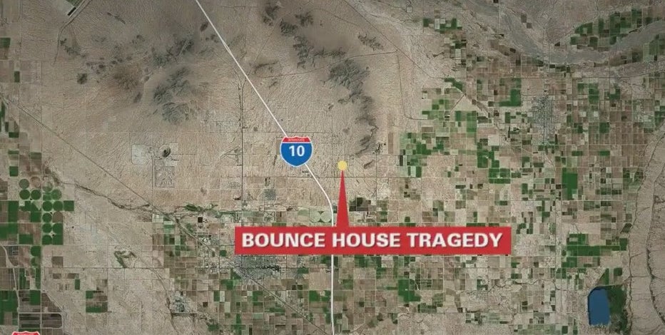 Wind blows away bounce house in Arizona, killing a child and injuring another