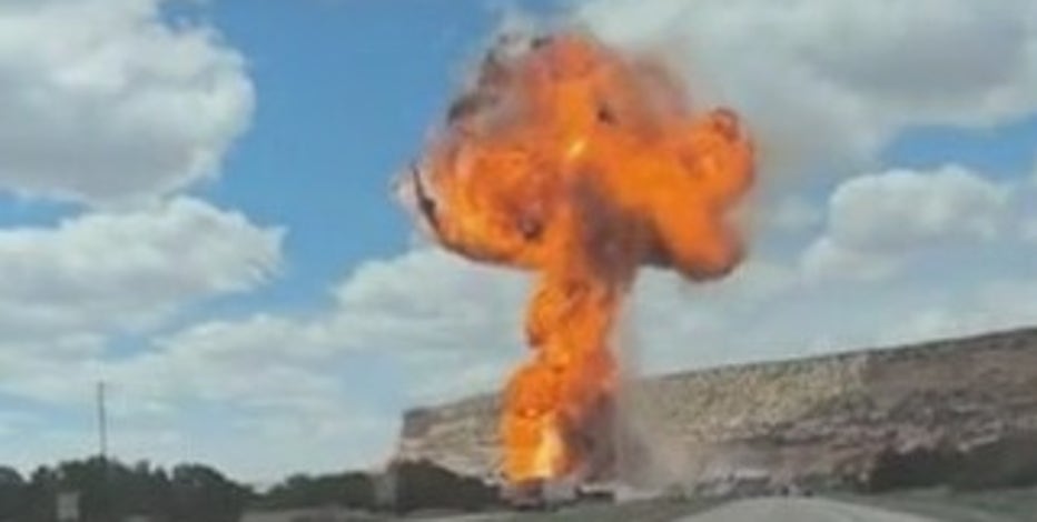 Interstate near Arizona-New Mexico line reopens after train derailment as lingering fuel burns off